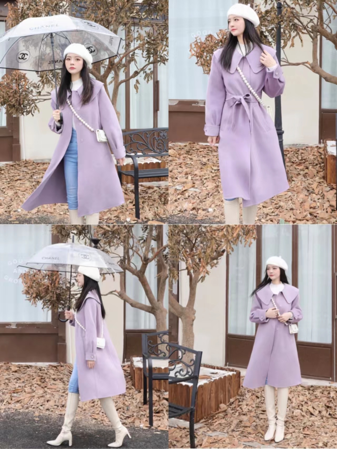 大衣30种穿搭方法,秋冬实用保暖大衣穿搭图片