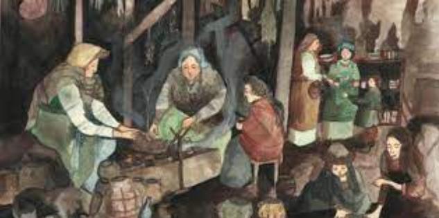 维京时代，少数拥有女性精英阶层的社会形态，女战士、女商人