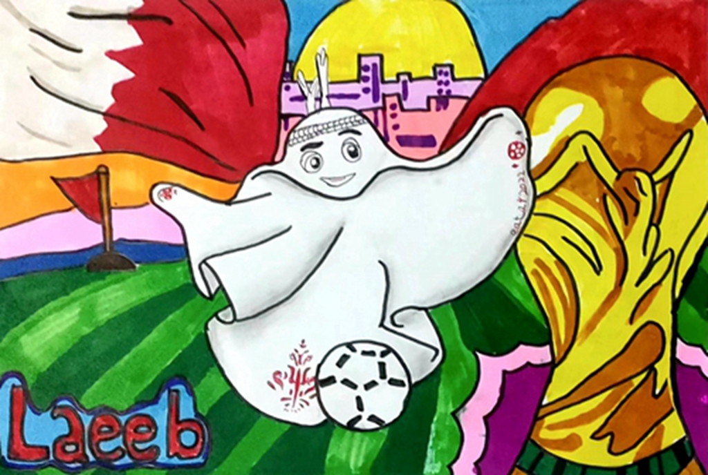 许昌市东城区小学生云端美术作品展追逐足球梦️助燃世界杯