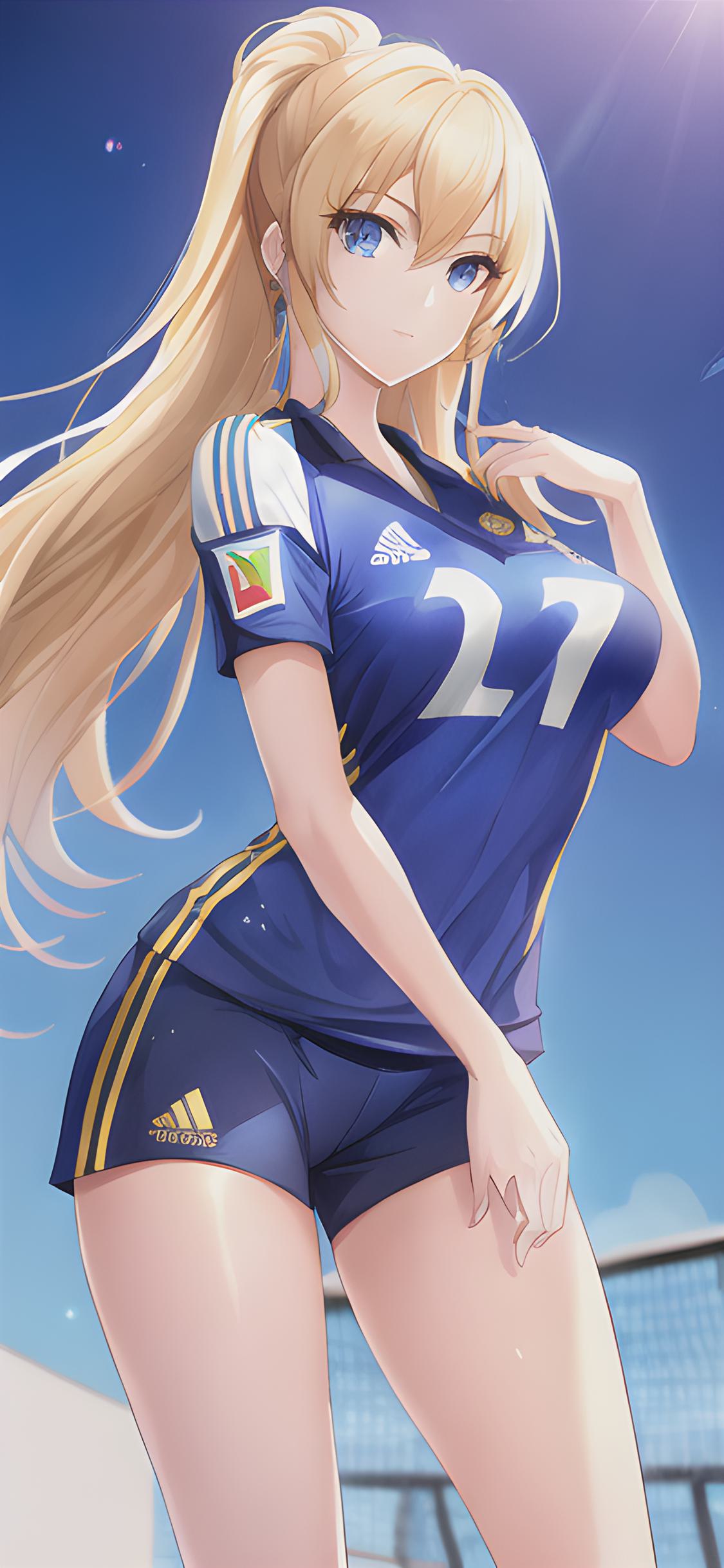 ai绘画萌新,ai画的足球运动员