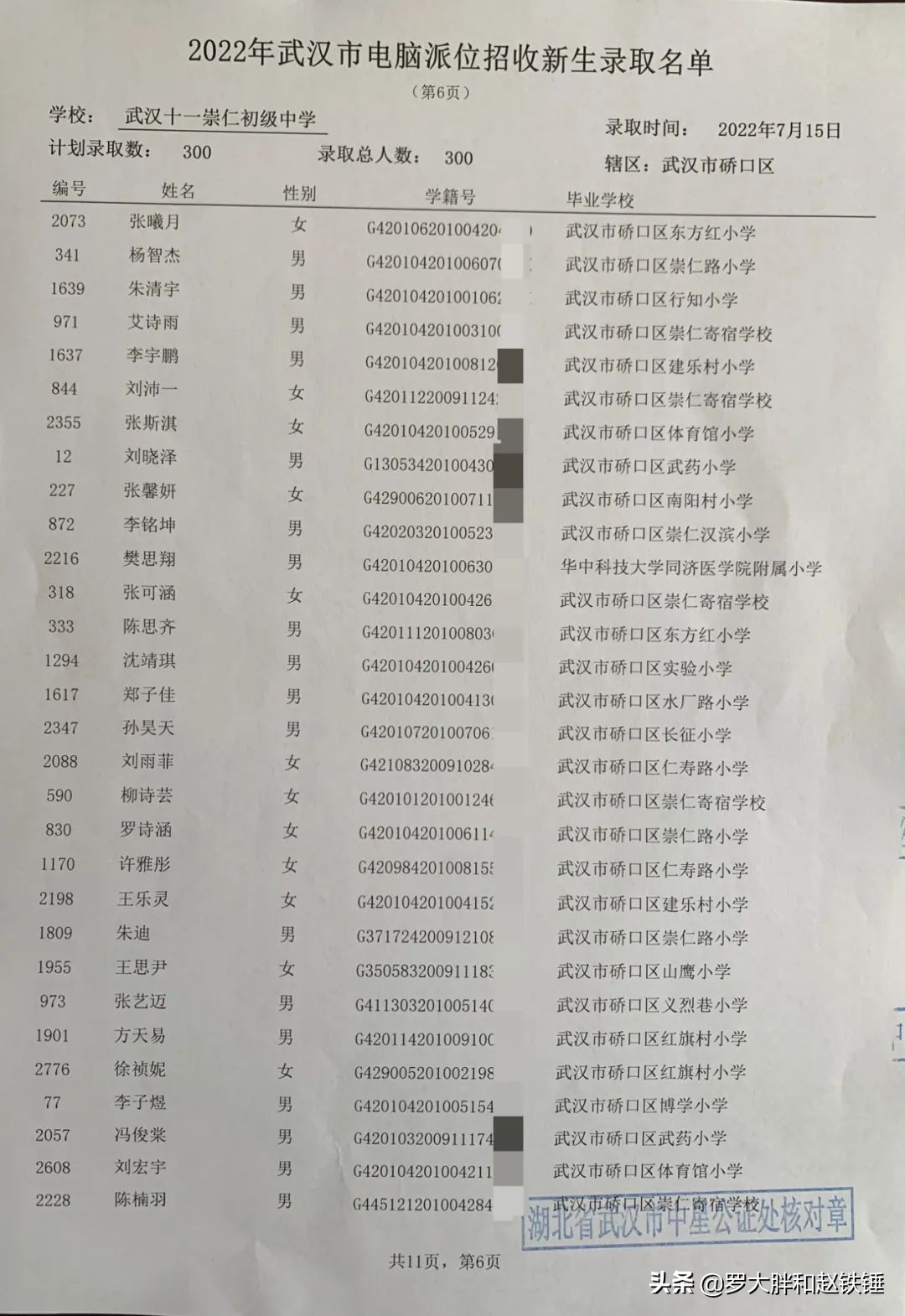 2020年武汉市小升初电脑派位,武汉市江汉区小升初电脑派位结果