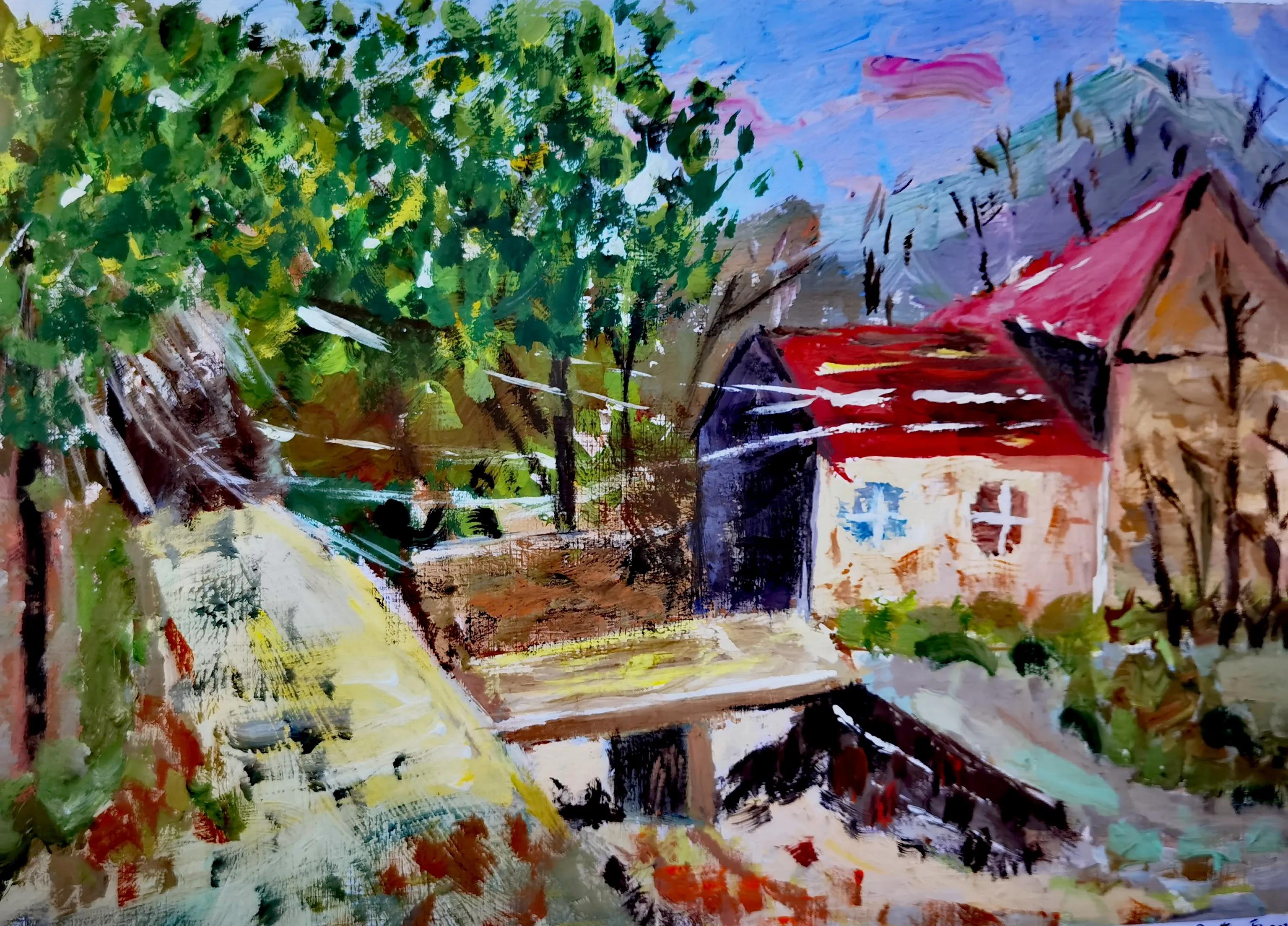 叶县迎国庆书画展,叶县融通实验高中国庆画展