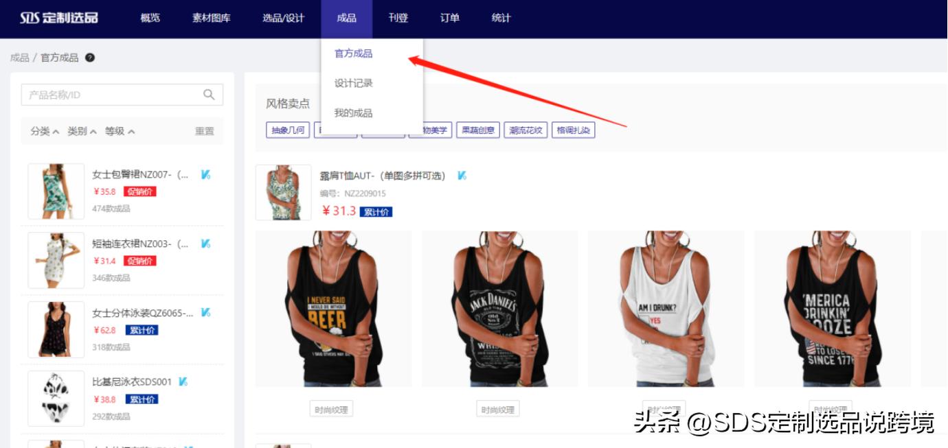 SDS跨境供货一件代发【2月】服装款式素材及成品推荐