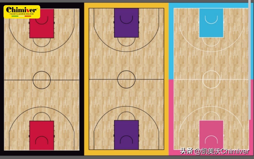 篮球场地面漆配色,篮球场彩漆配色