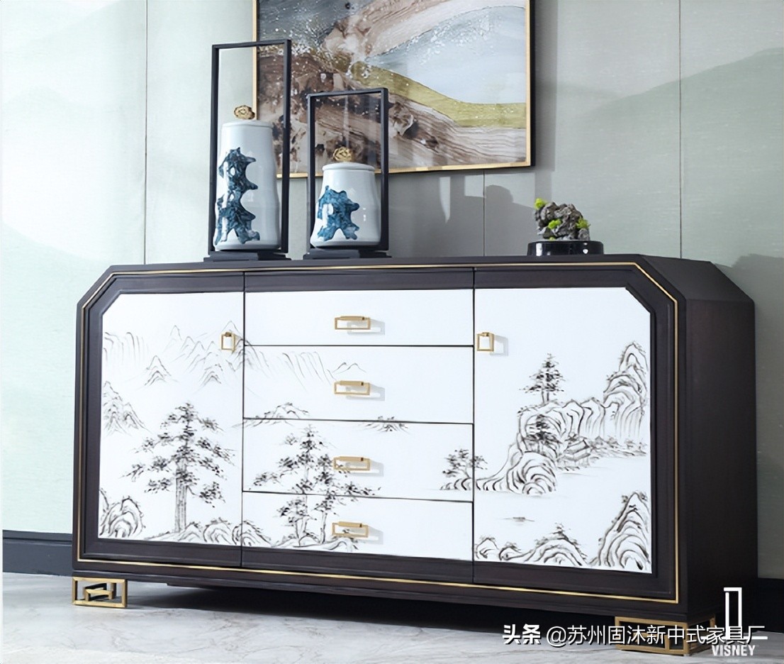 禅意新中式原木大平层,新中式原木禅意软装元素