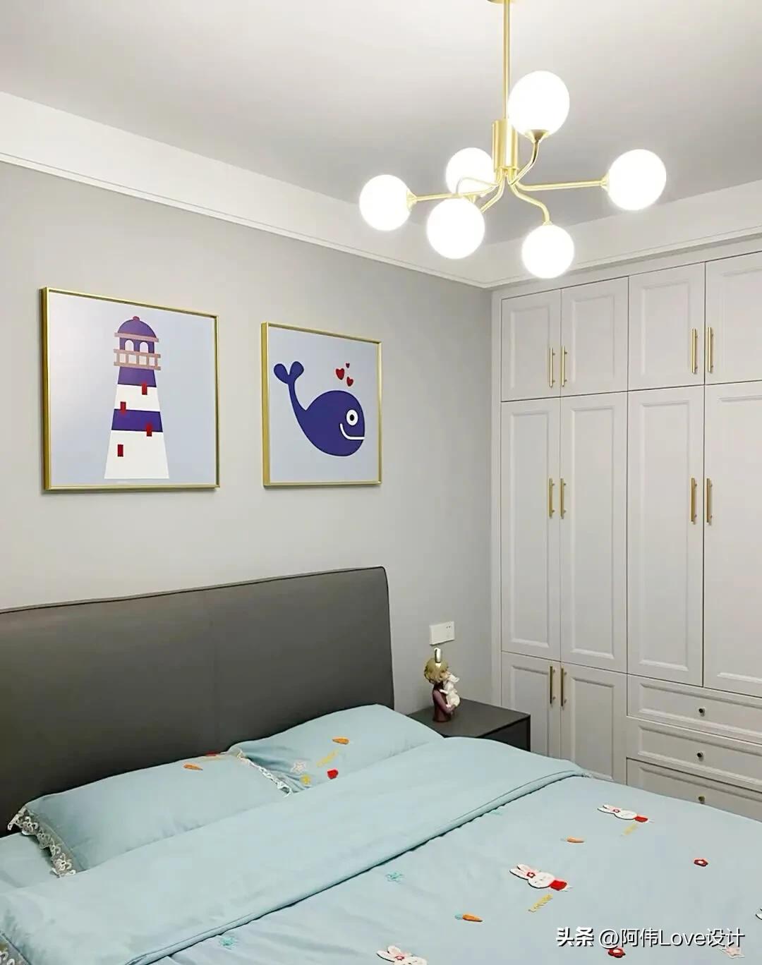 卧室墙面漆颜色搭配,婚房卧室窗帘颜色搭配