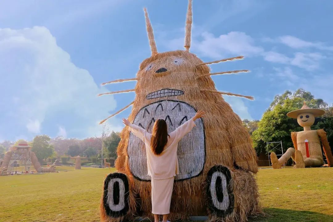 郁金香主题公园稻草人,2022年郁金香花海贵州