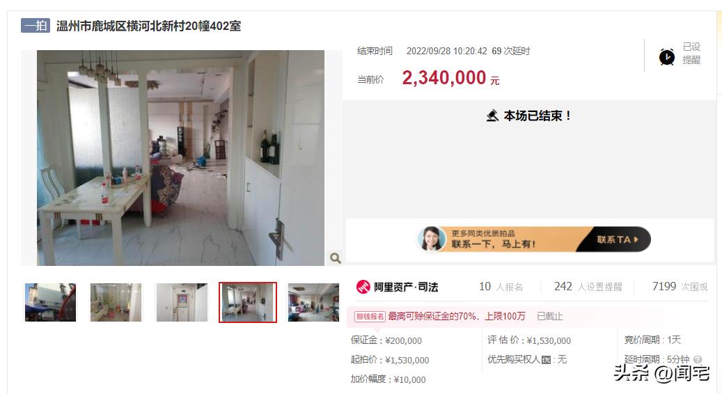 温州头部学区房拍卖成交价格13000,当前温州性价比高的学区房