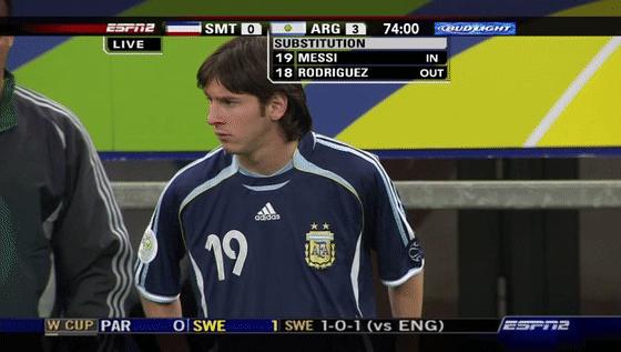 2006世界杯阿根廷梅西,06年世界杯梅西首秀