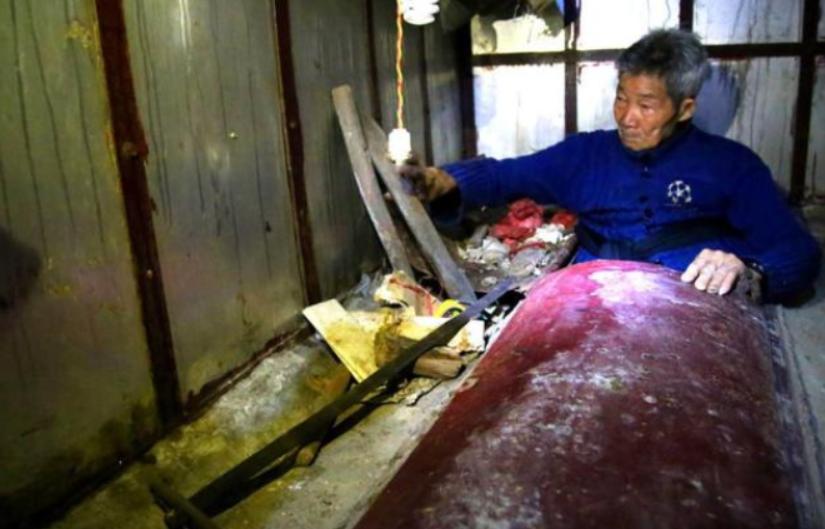 湖南老人建活人墓,湖南深山老人墓