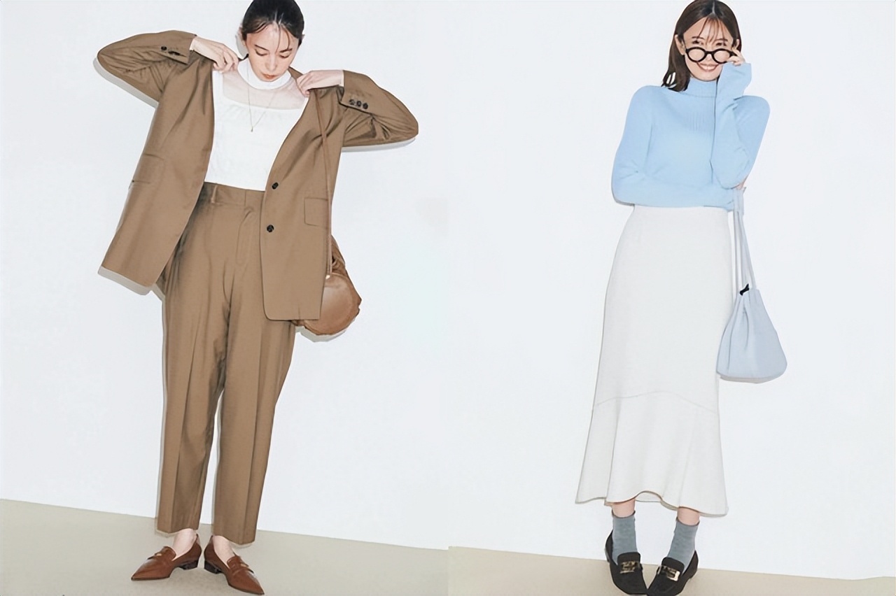 不显腿粗的乐福鞋怎么搭配,冬季怎么穿乐福鞋好看女