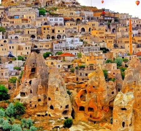 卡帕多西亚岩石洞穴,卡帕多西亚岩石遗址