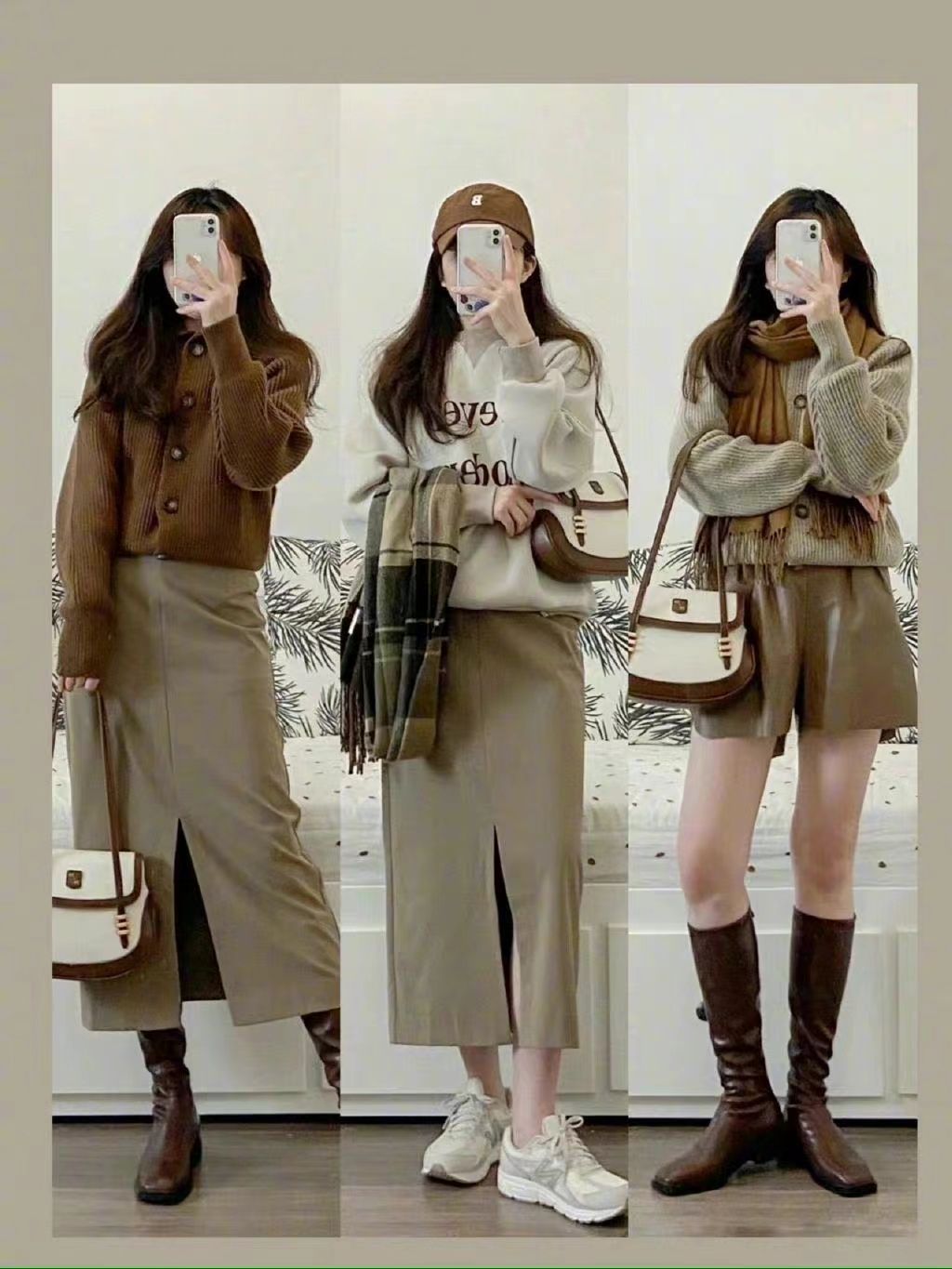 冬天穿衣风格图片,冬天简单的衣服穿出高级感