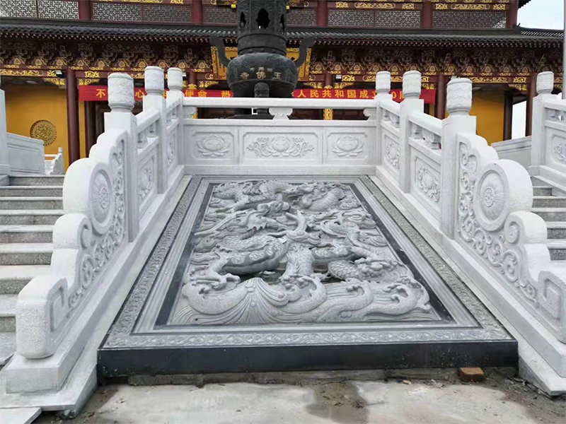 汉白玉石材栏杆多少钱一米,石雕花岗岩栏杆