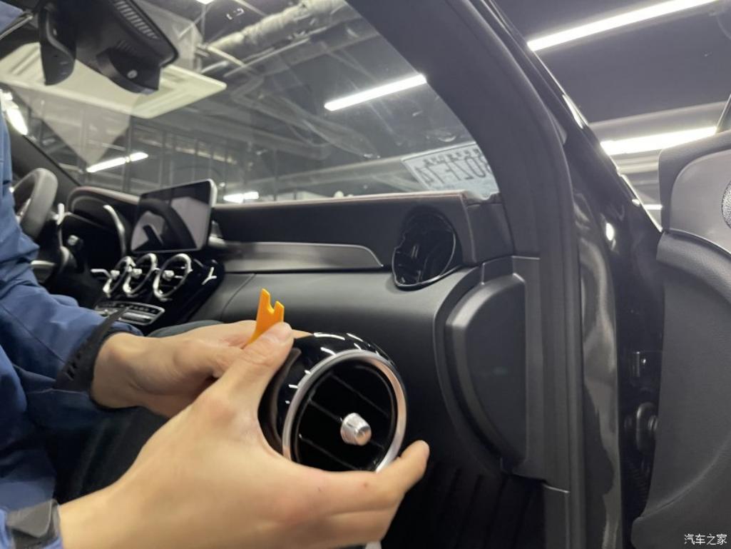 奔驰c43amgcoupe内饰改装,奔驰c43旅行版改装大包围