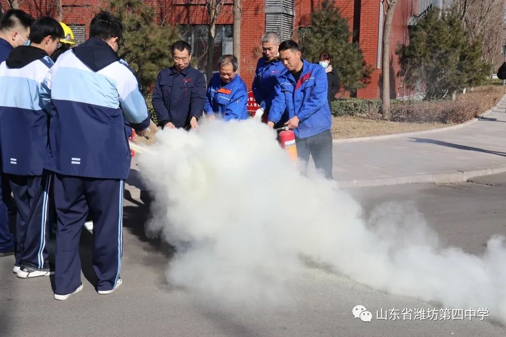 潍坊学校消防演练,宝坻四中消防演练