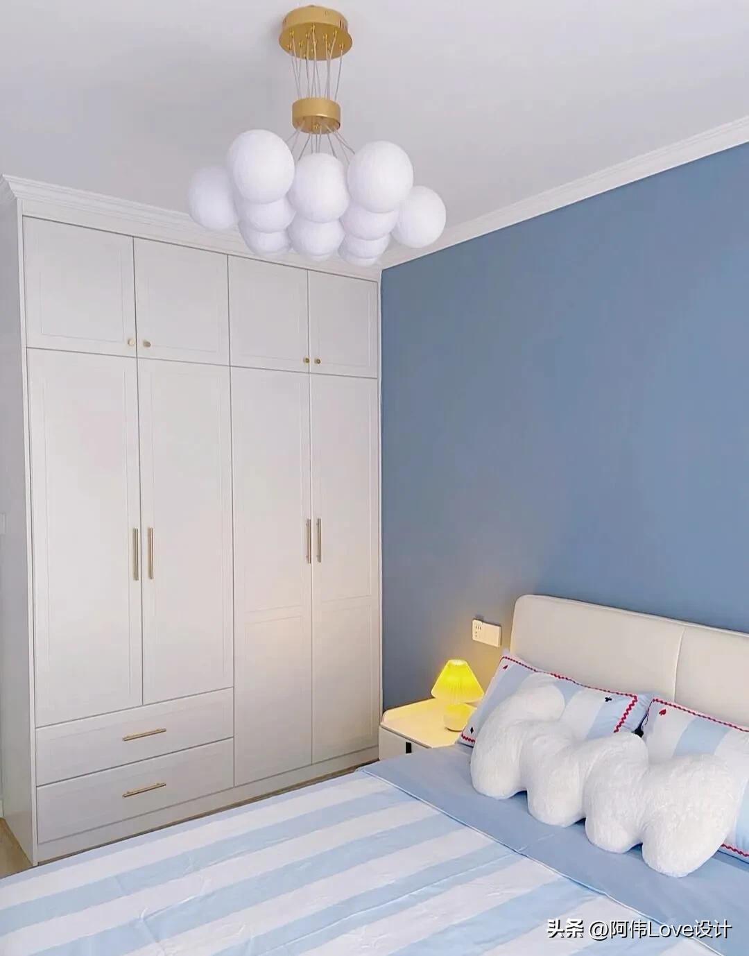 卧室墙面漆颜色搭配,婚房卧室窗帘颜色搭配