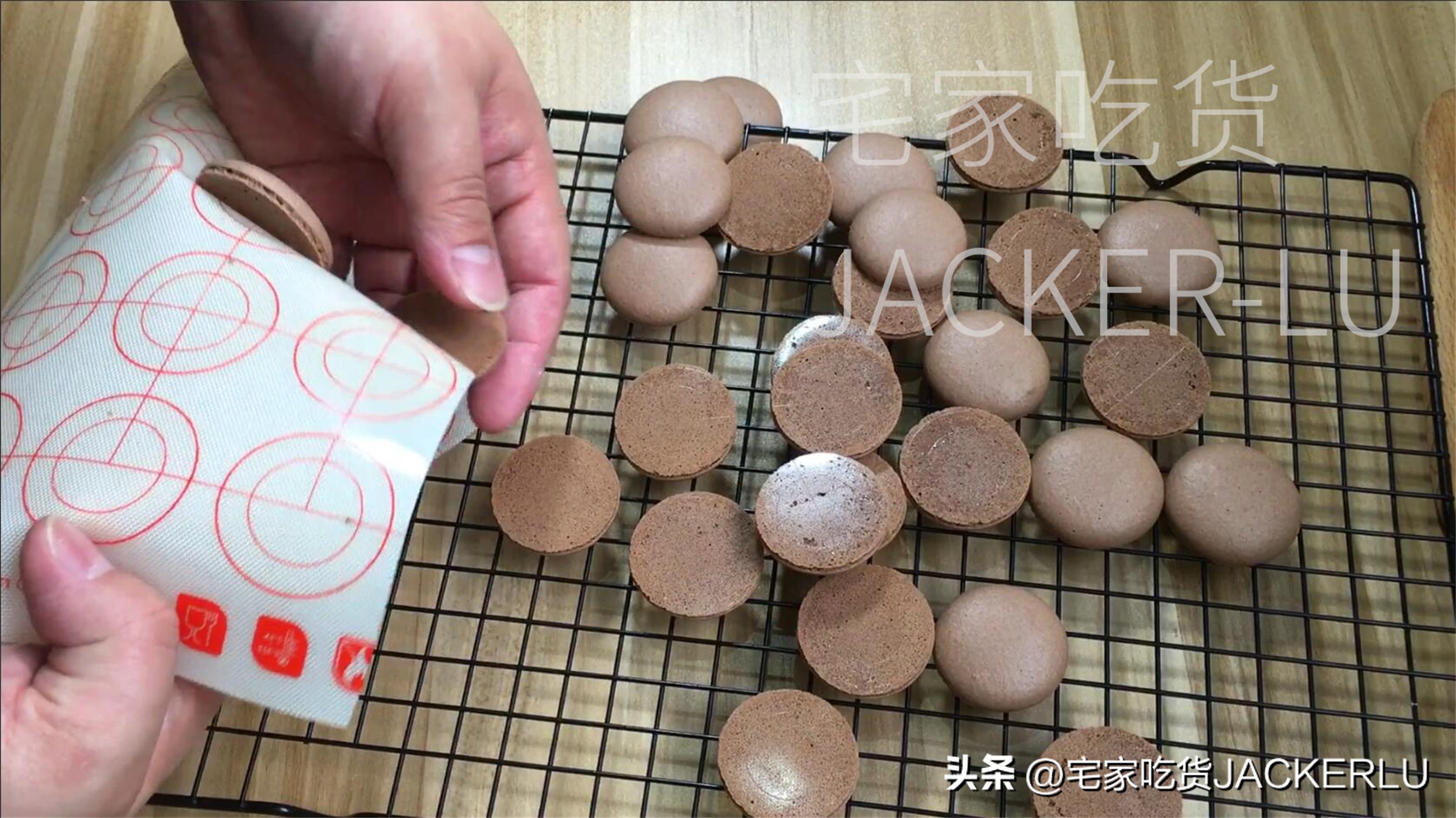 法式马卡龙的夹心做法,蔓越莓可可马卡龙吃法