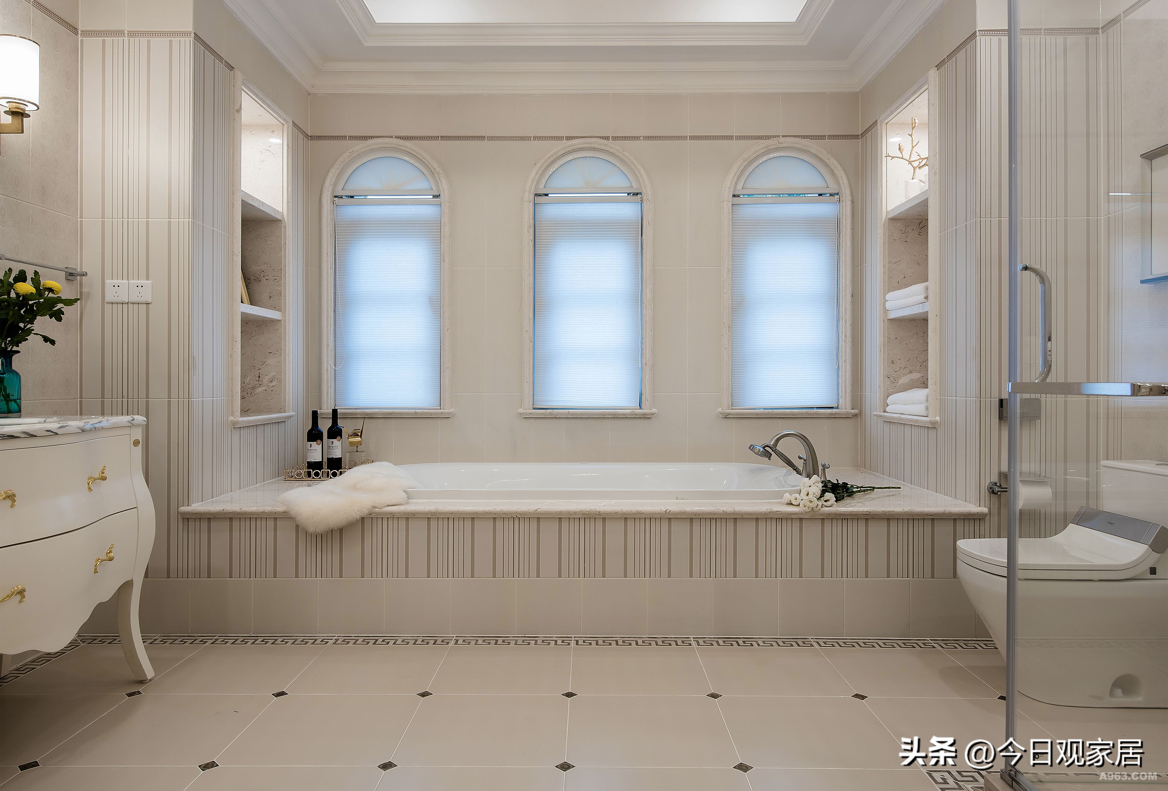 欧式大气样板房装修效果,简欧式装修风格样板房图片