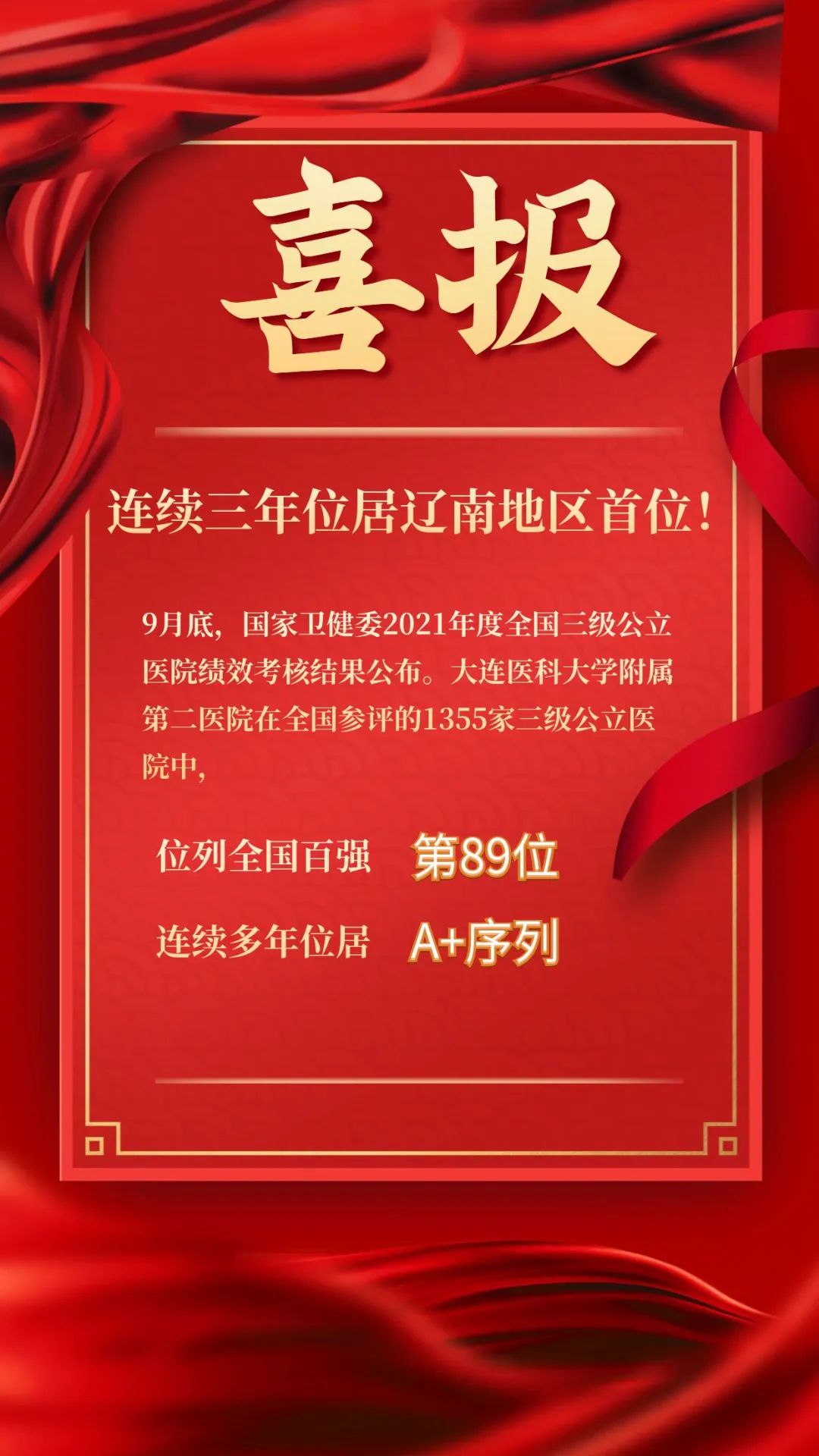 大连医科大学附属二医院是三甲吗,大连附属第二医院绩效