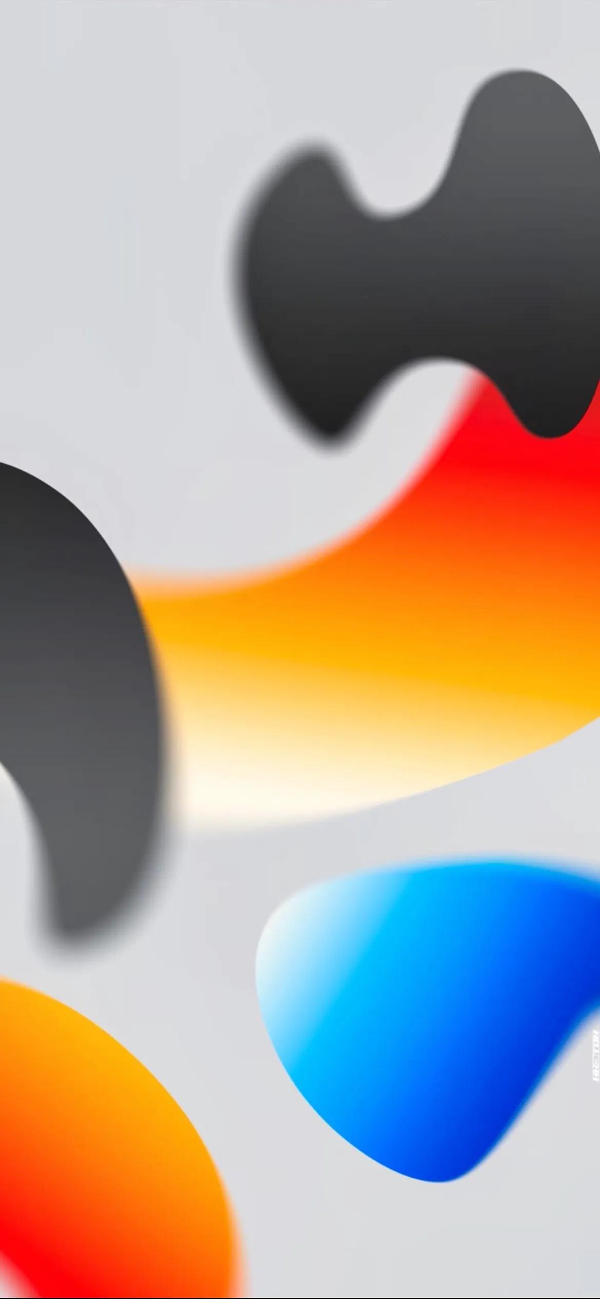 精美彩色上蓝下红壁纸,手机壁纸彩色粉末