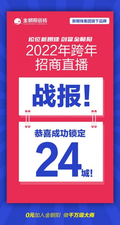 金朝阳瓷砖是名牌吗？2022跨年招商会圆满收官-成功锁定24城