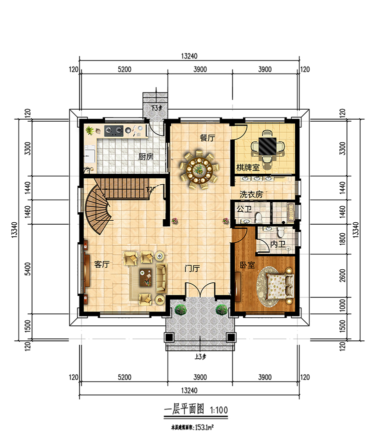 欧式别墅三层半设计及图纸大全,100平米三层别墅欧式全套设计图纸