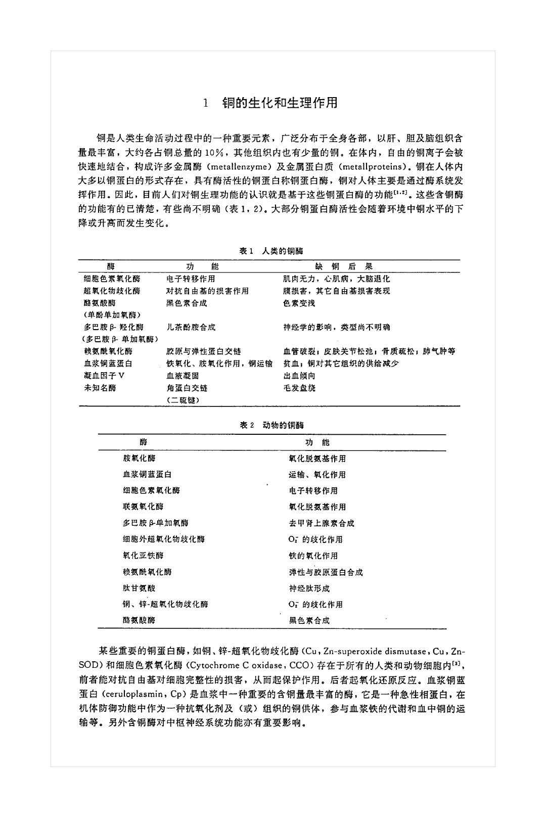 铜营养价值及功效,铜是人体必需的矿质元素之一