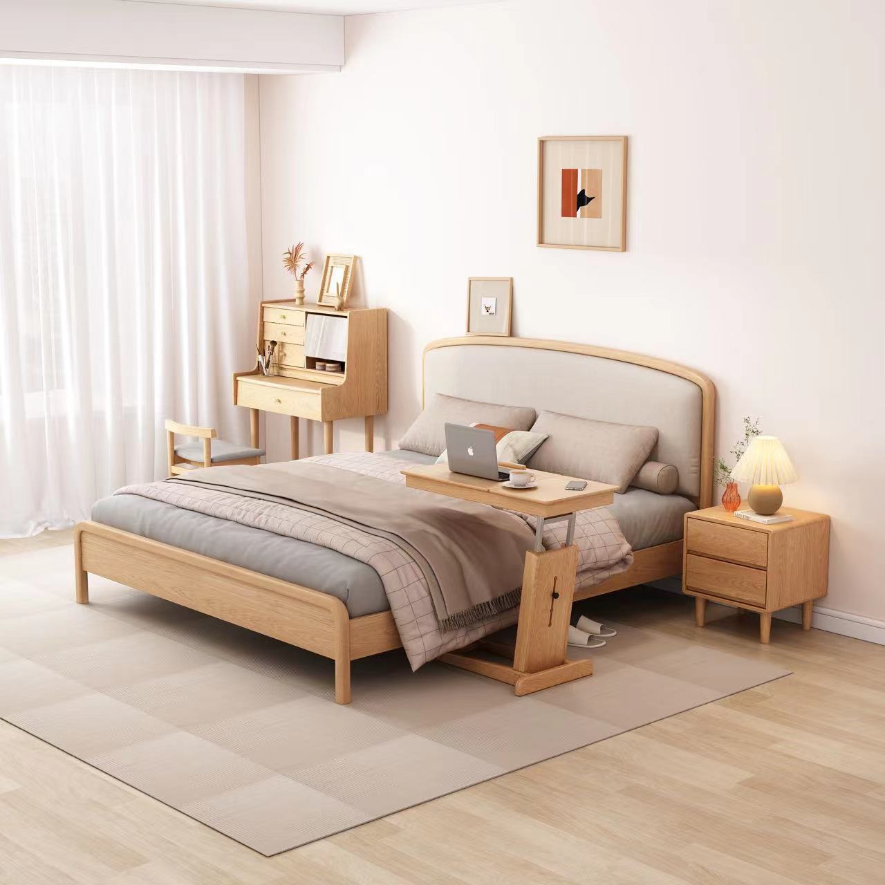 懒人可折叠床边桌,电脑桌懒人床边桌