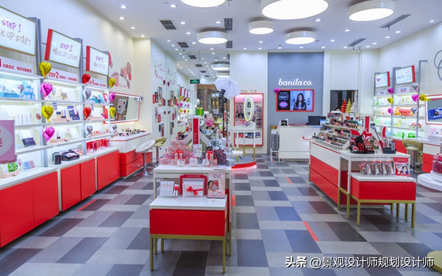化妆品店小黑板设计,化妆品店设计案例分享