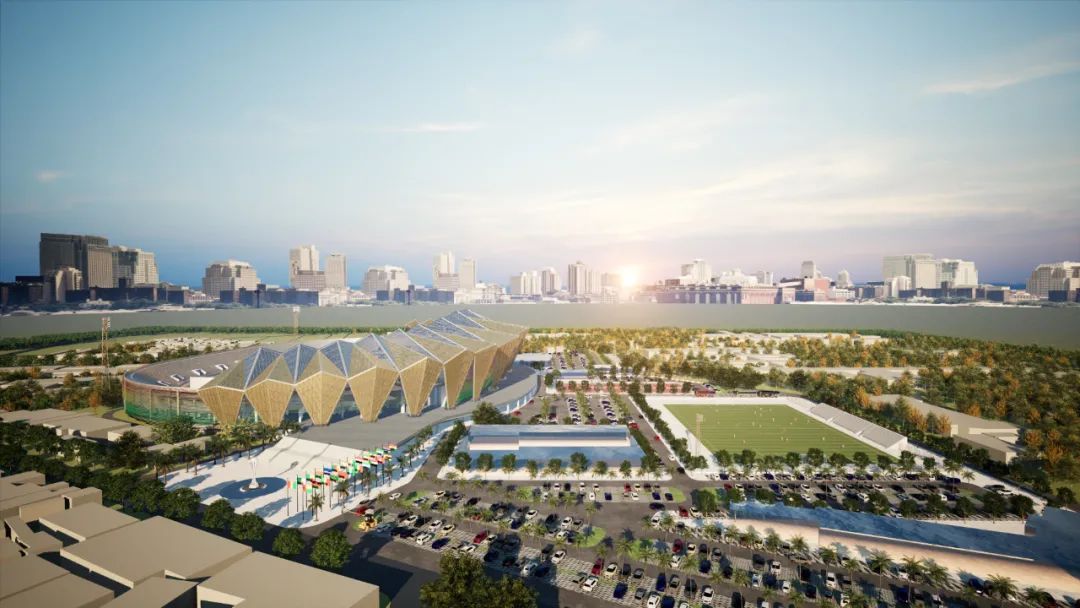 中企设计！几内亚2025年第35届非洲国家杯足球赛主体育场方案亮相