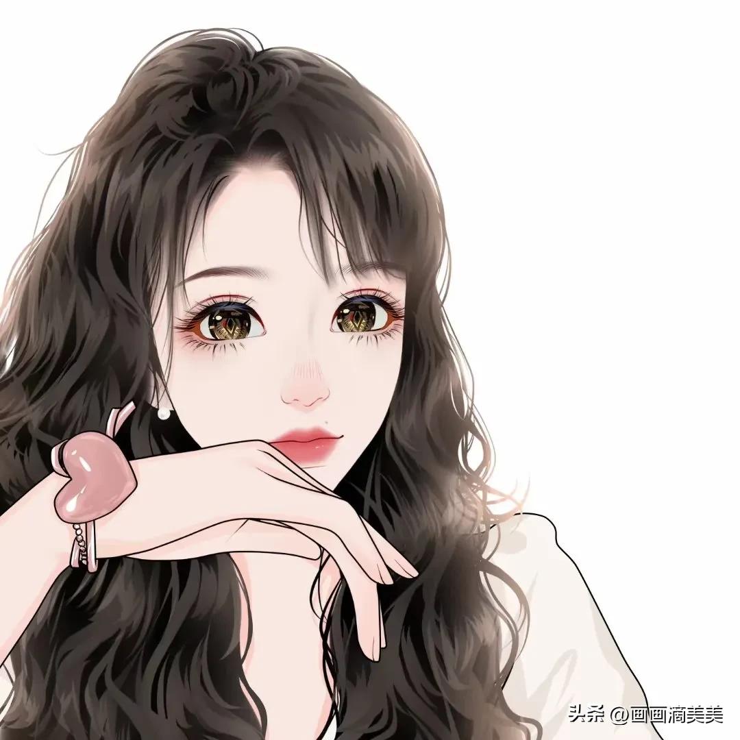 最新女生手绘头像高级质感,高颜值手绘头像女生复古