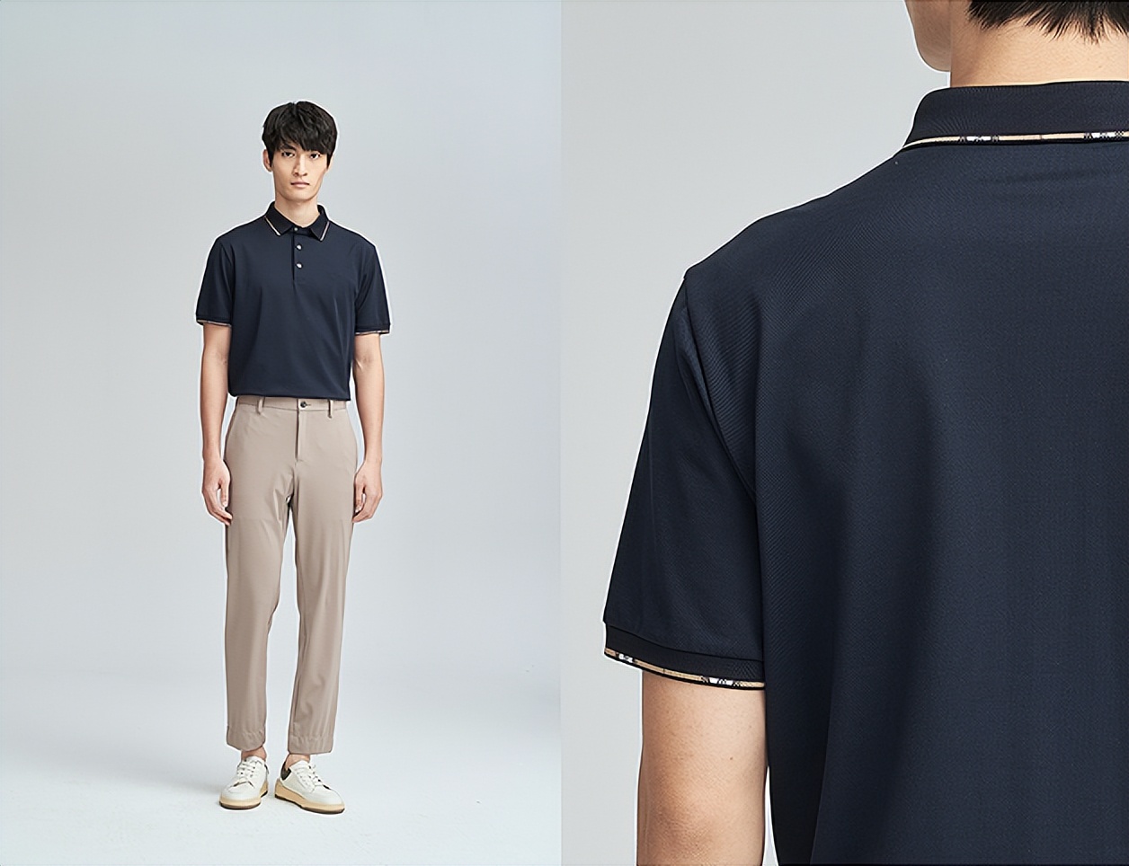 七匹狼男士POLO衫夏季翻领高端,七匹狼固色polo衫