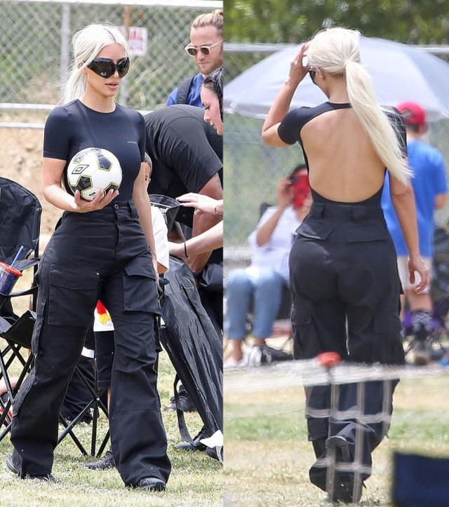 40岁金卡戴珊晒素颜,与卡戴珊同行金卡戴珊带孩子