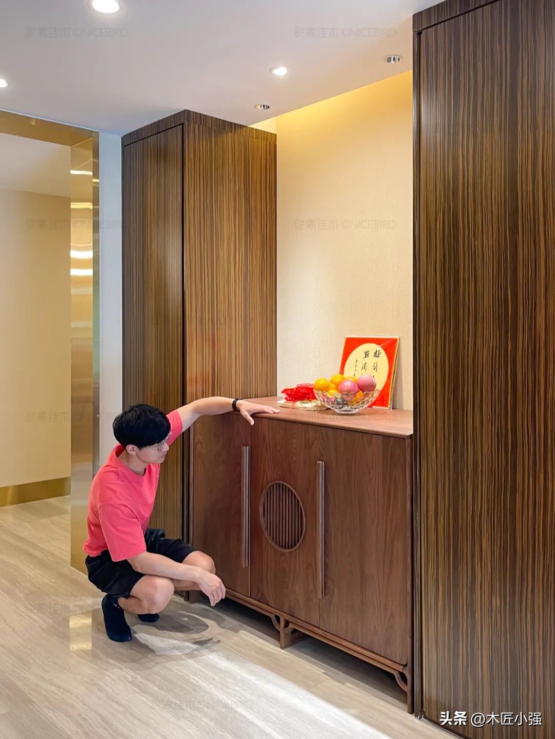 胡桃木极简大平层,北京180平大平层4房