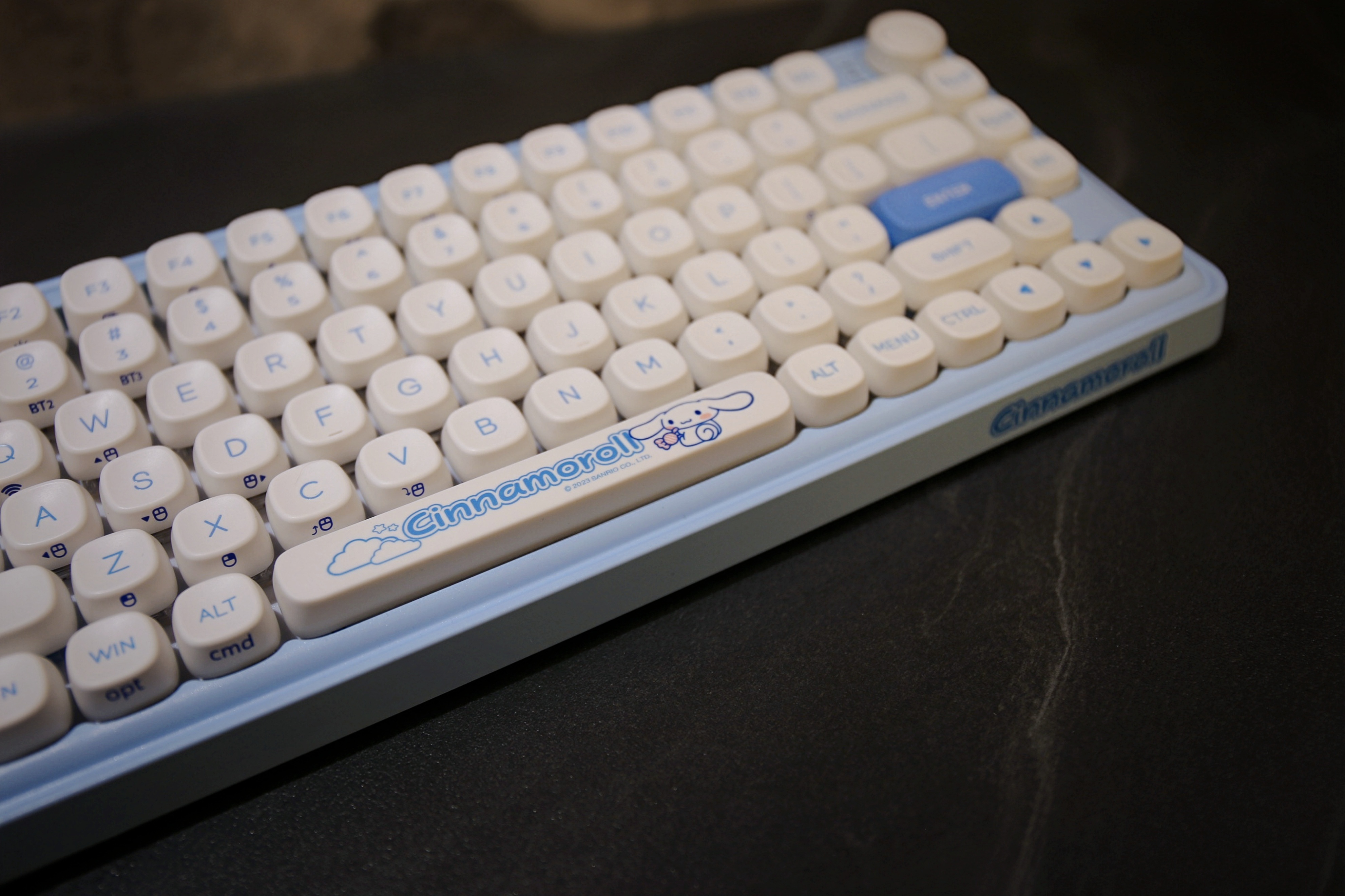 达尔优主题樱花机械键盘测评,达尔优玉桂狗键盘测评