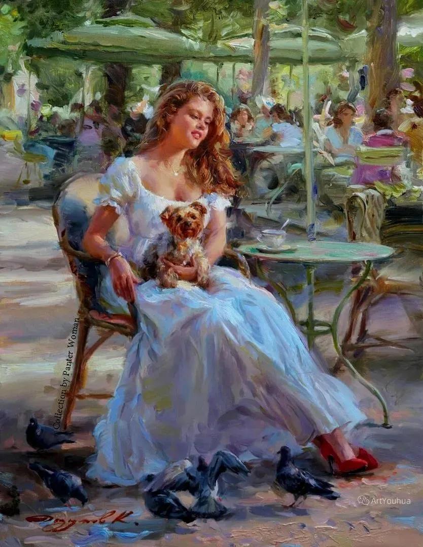 俄罗斯康斯坦丁的油画,康斯坦丁天空之镜油画