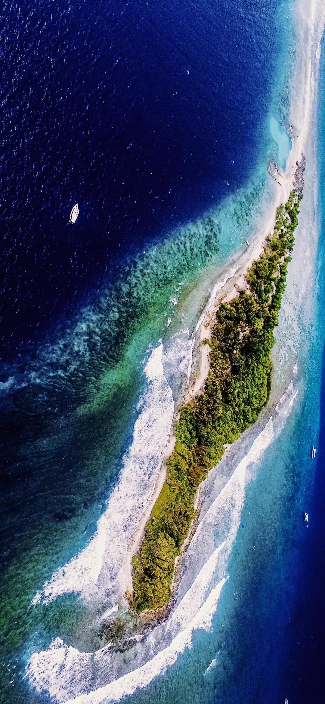 大海壁纸｜大海边，守候朝霞，聆听海浪的乐章