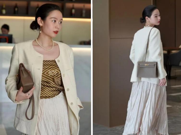 白的小香风怎么搭配比较甜美,小香风穿搭如何不落俗套