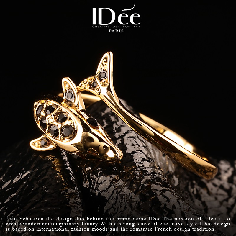 有灵性的治愈系萌宠，深海的微笑天使~法国IDee精美海豚戒指