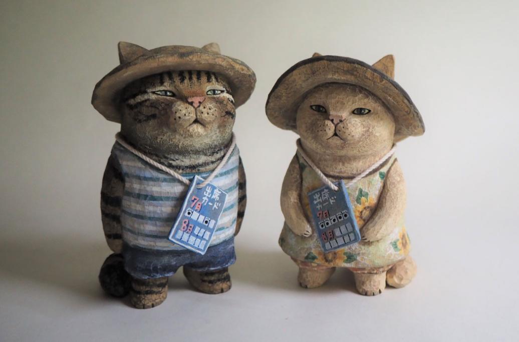 日本艺术家木雕猫,日本木雕艺术家猫