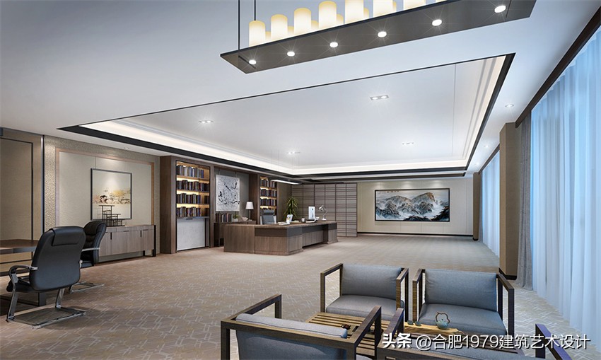 合肥上档次的办公室设计装修施工,合肥简约风办公室装修设计预算