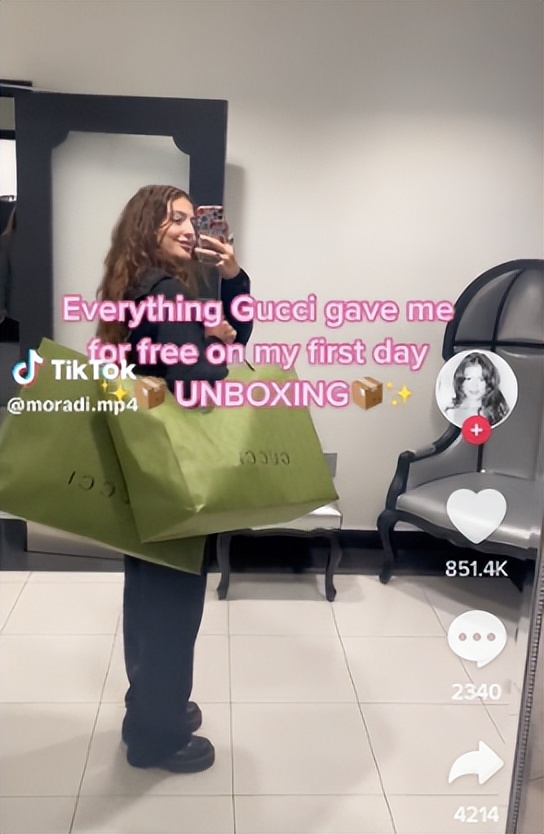 gucci上班视频,gucci员工发视频