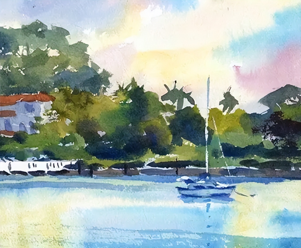 固体水彩绘画教程简单,水彩人物绘画简单