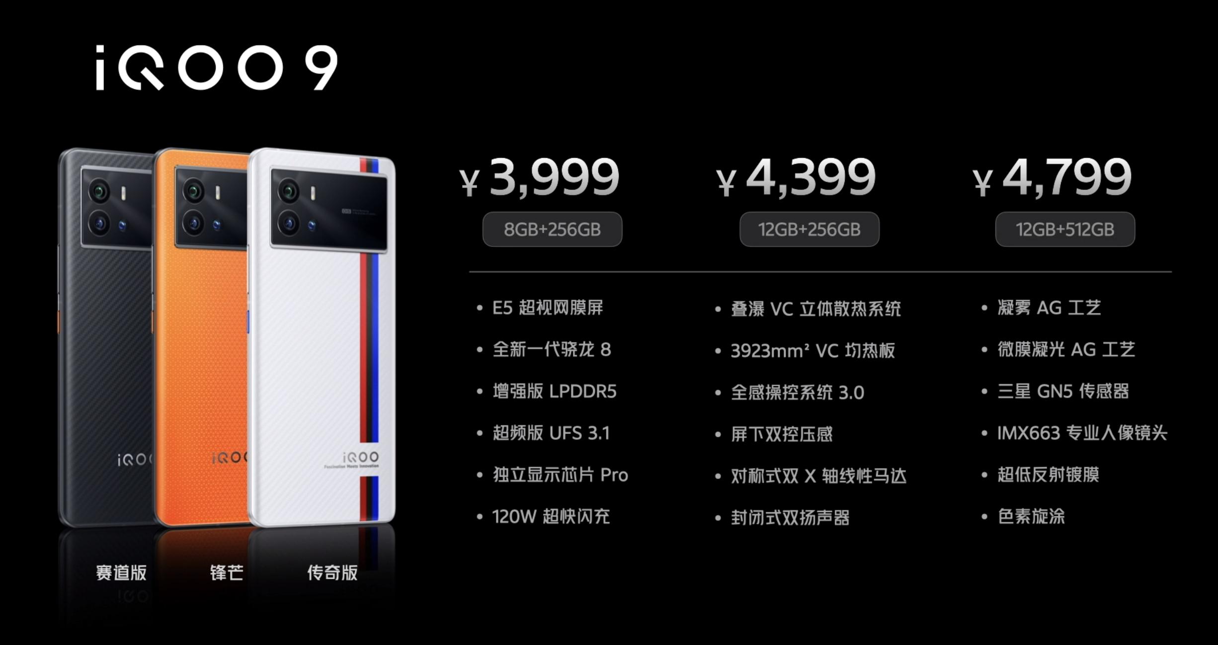 iqoo9哪款性能最强,iqoo骁龙8gen1处理器手机有哪些