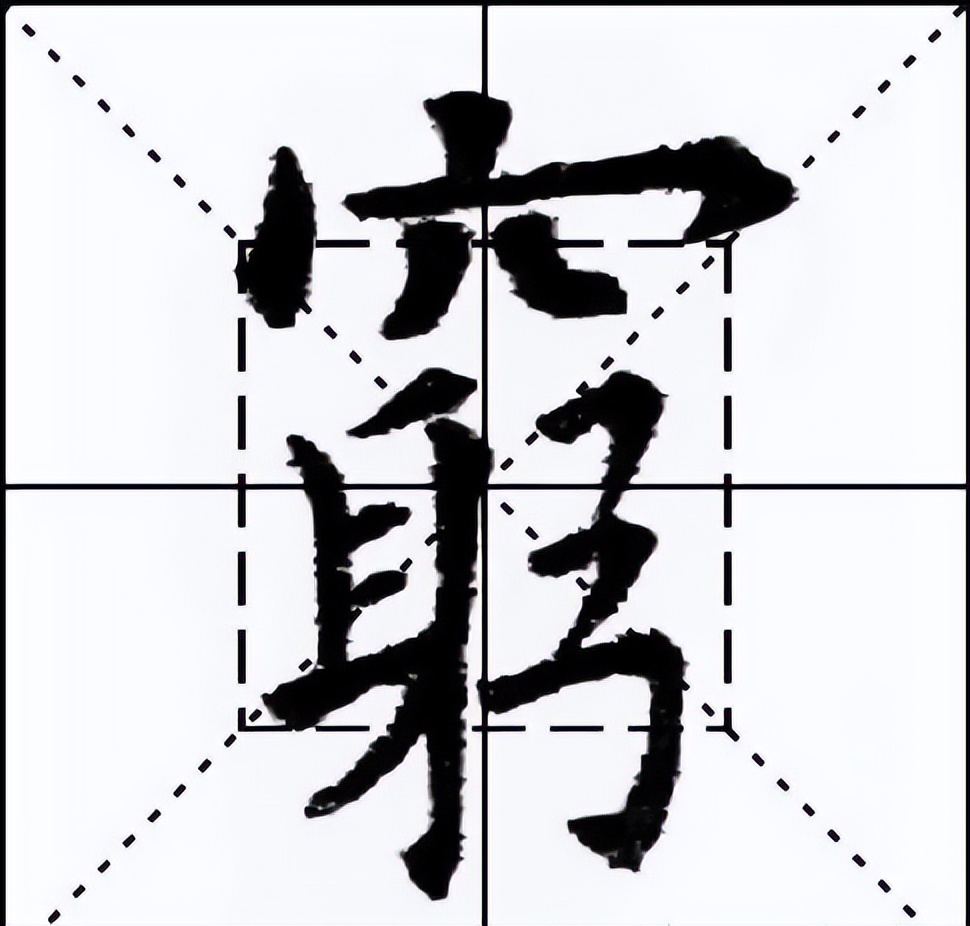 欧阳询楷书九成宫三十六法,新说欧阳询九成宫结字三十六法