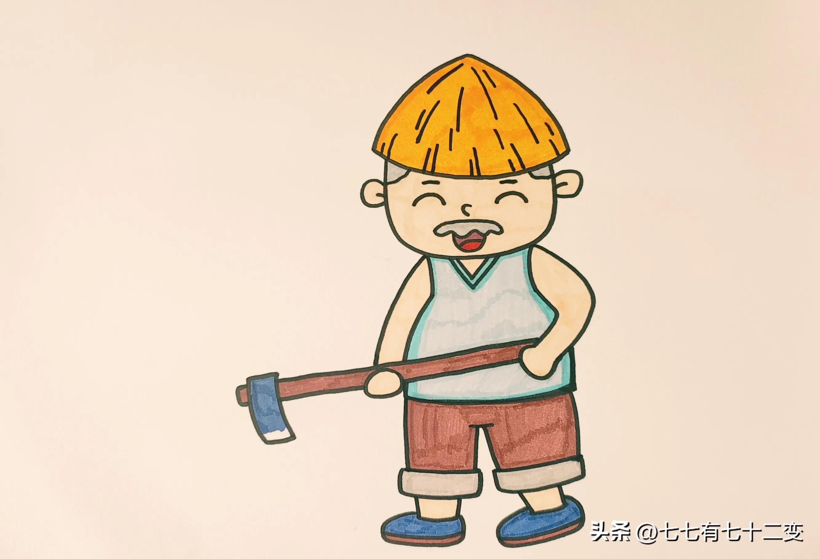 五一劳动节的诗配画怎么画,五一劳动节在田间画的画