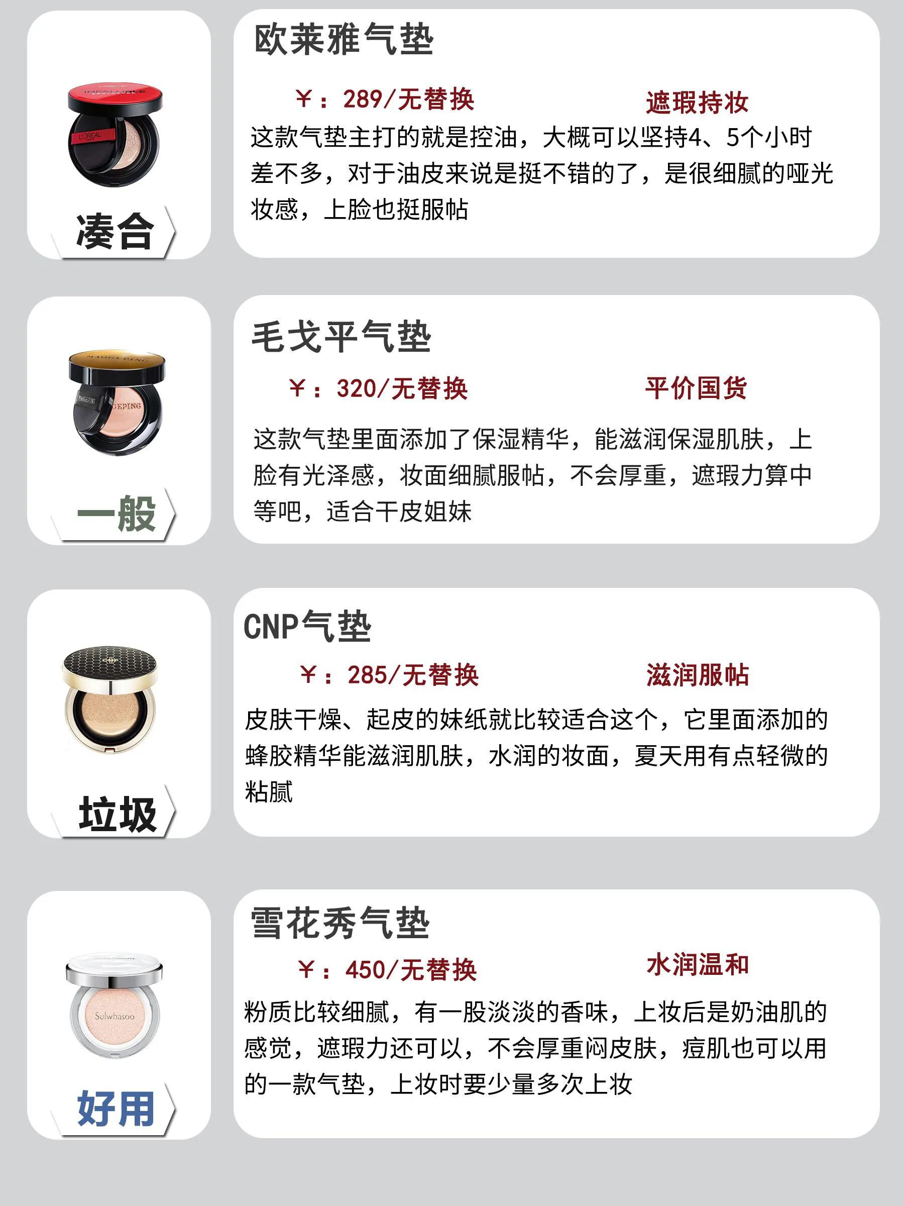 我真是太爱李佳琦了，买的气垫没有一个踩雷的