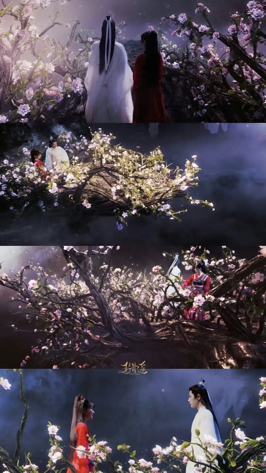 肖战任敏玉骨遥历经四个月拍摄,玉骨遥任敏肖战路透照片