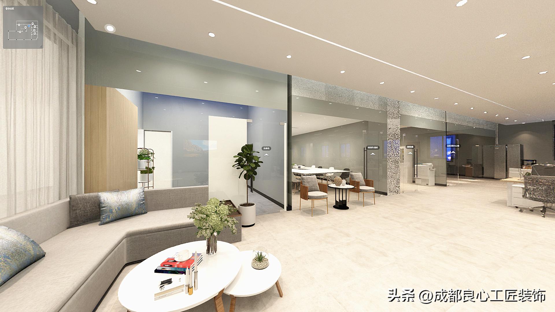 现代简约风工装|星光无垠1000㎡办公室装修,星辰大海,共赴征程